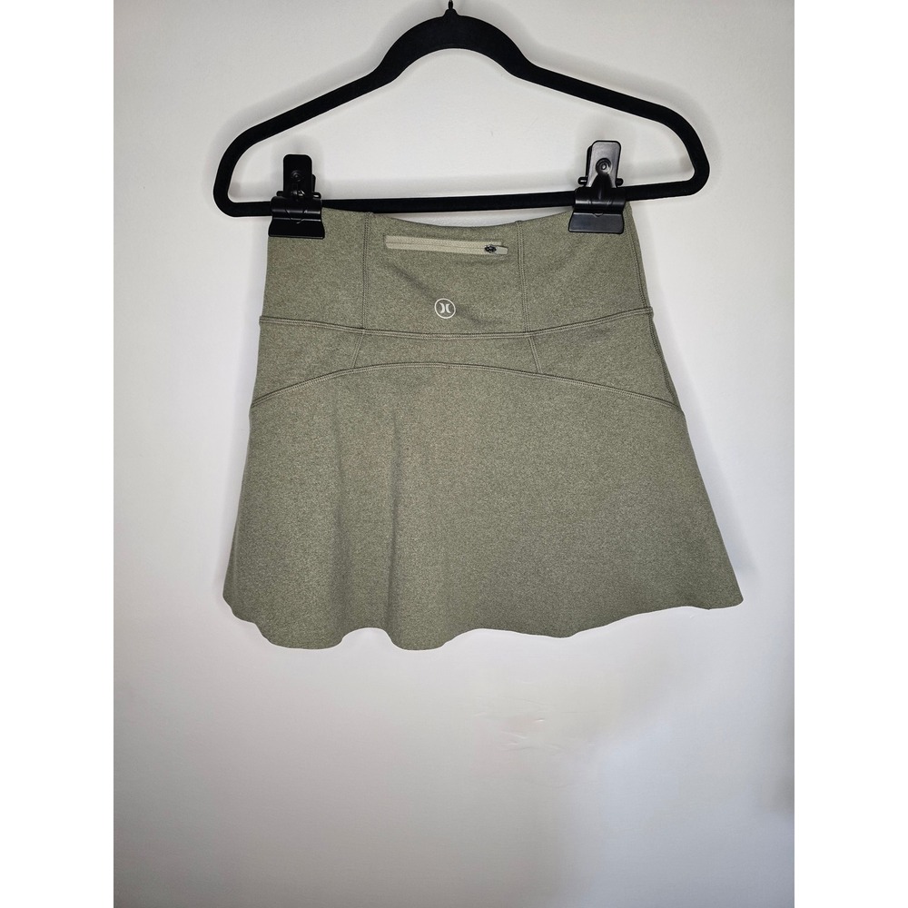 Hurley Womens Active Skort Size S Green Gray Heathered Tennis Golf Skirt Pocket - Picture 4 of 8